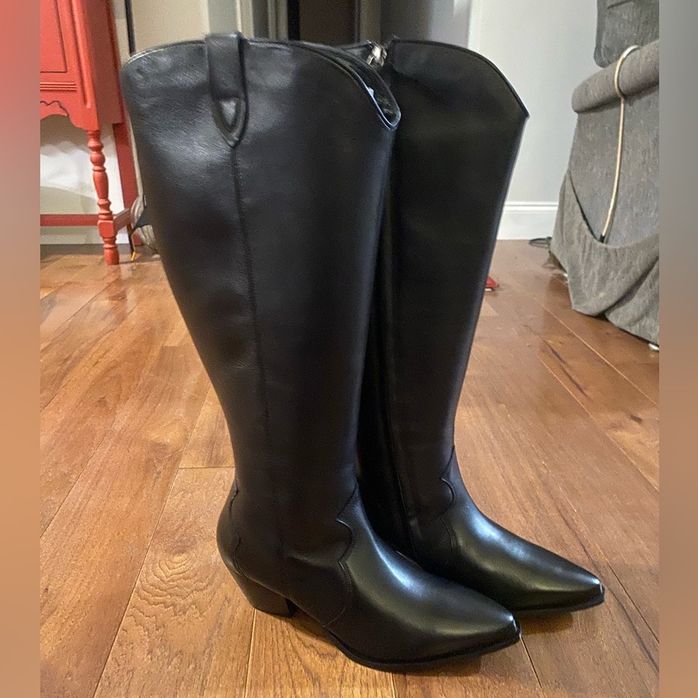 brand new black knee high extra wide calf journee collection boots